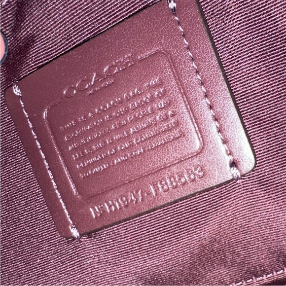 Coach Signature Canvas Victorian Floral Print Flower Wallet Crossbody Purse - Picture 6 of 9